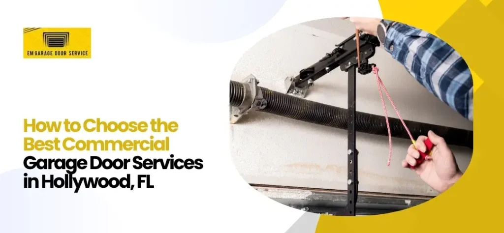 Commercial garage door services