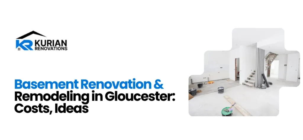 basement remodel in Gloucester