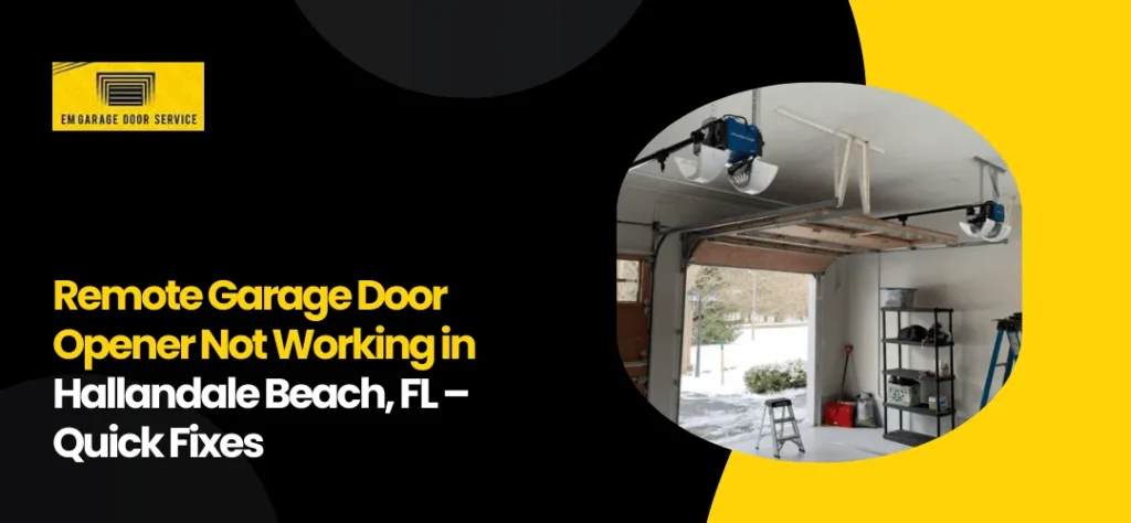 Remote Garage Door Opener